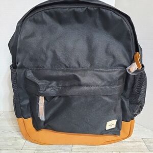 NEW Sun +‎ Stone Black Backpack Browm Accent One Size adjustable Straps Pockets